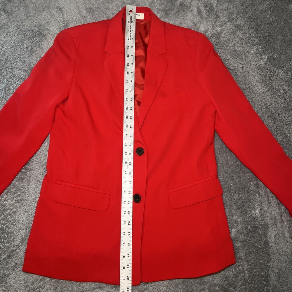 Babaton Women's Red Blazer SZ XS Long Sleeve Dry Clean Only Polyester - Picture 4 of 16